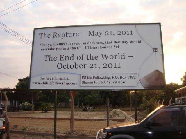 judgment day may 21 billboard. Judgment Day on May 21,